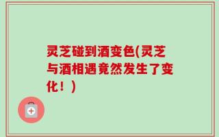 灵芝碰到酒变色(灵芝与酒相遇竟然发生了变化！)