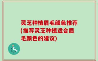 灵芝种植眉毛颜色推荐(推荐灵芝种植适合眉毛颜色的建议)
