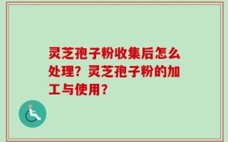 灵芝孢子粉收集后怎么处理？灵芝孢子粉的加工与使用？