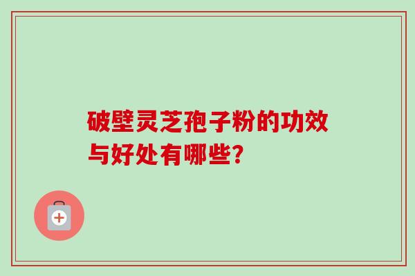 破壁灵芝孢子粉的功效与好处有哪些?-第1张图片-卓越灵芝孢子粉 破壁灵芝孢子粉的功效与好处有哪些?-第1张图片-卓越灵芝孢子粉