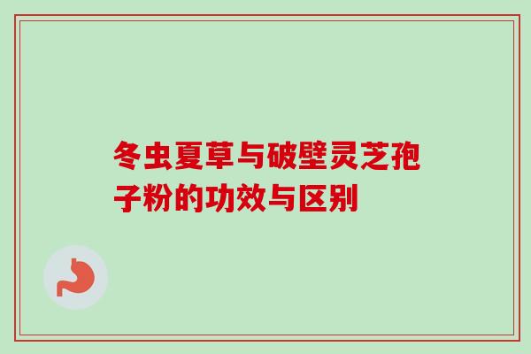 冬虫夏草与破壁灵芝孢子粉的功效与区别-第1张图片-卓越灵芝孢子粉 冬虫夏草与破壁灵芝孢子粉的功效与区别-第1张图片-卓越灵芝孢子粉