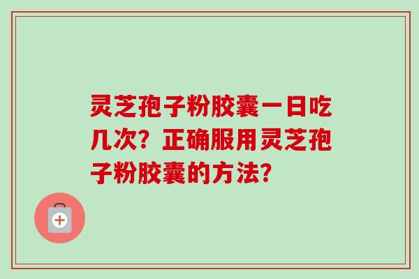 灵芝孢子粉胶囊一日吃几次？正确服用灵芝孢子粉胶囊的方法？-第1张图片-卓岳灵芝孢子粉