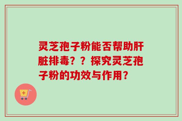 灵芝孢子粉能否帮助肝脏排毒??探究灵芝孢子粉的功效与作用?-第1张图片-卓越灵芝孢子粉 灵芝孢子粉能否帮助肝脏排毒??探究灵芝孢子粉的功效与作用?-第1张图片-卓越灵芝孢子粉