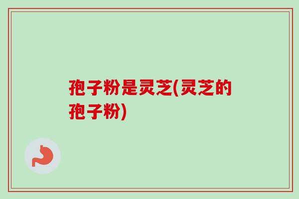 孢子粉是灵芝(灵芝的孢子粉)-第1张图片-卓越灵芝孢子粉 孢子粉是灵芝(灵芝的孢子粉)-第1张图片-卓越灵芝孢子粉