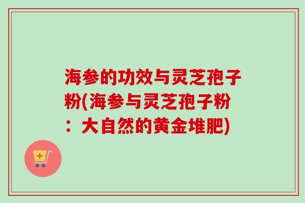 海参的功效与灵芝孢子粉(海参与灵芝孢子粉：大自然的黄金堆肥)-第1张图片-卓越灵芝孢子粉