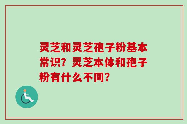灵芝和灵芝孢子粉基本常识?灵芝本体和孢子粉有什么不同?-第1张图片-卓越灵芝孢子粉 灵芝和灵芝孢子粉基本常识?灵芝本体和孢子粉有什么不同?-第1张图片-卓越灵芝孢子粉