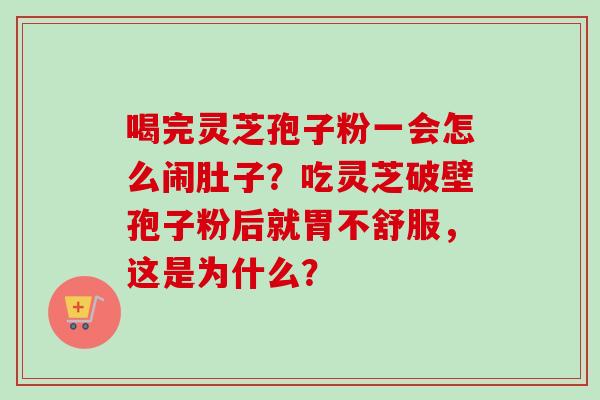 喝完灵芝孢子粉一会怎么闹肚子？吃灵芝破壁孢子粉后就胃不舒服，这是为什么？-第1张图片-卓越灵芝孢子粉