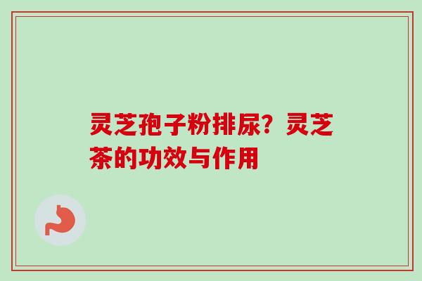 灵芝孢子粉排尿?灵芝茶的功效与作用-第1张图片-卓越灵芝孢子粉 灵芝孢子粉排尿?灵芝茶的功效与作用-第1张图片-卓越灵芝孢子粉
