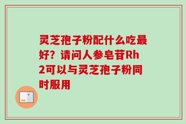 灵芝孢子粉配什么吃最好?请问人参皂苷Rh2可以与灵芝孢子粉同时服用-第1张图片-卓越灵芝孢子粉 灵芝孢子粉配什么吃最好?请问人参皂苷Rh2可以与灵芝孢子粉同时服用-第1张图片-卓越灵芝孢子粉