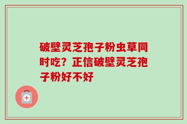 破壁灵芝孢子粉虫草同时吃?正信破壁灵芝孢子粉好不好-第1张图片-卓越灵芝孢子粉 破壁灵芝孢子粉虫草同时吃?正信破壁灵芝孢子粉好不好-第1张图片-卓越灵芝孢子粉