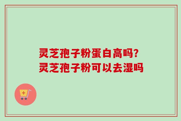 灵芝孢子粉蛋白高吗?灵芝孢子粉可以去湿吗-第1张图片-卓越灵芝孢子粉 灵芝孢子粉蛋白高吗?灵芝孢子粉可以去湿吗-第1张图片-卓越灵芝孢子粉