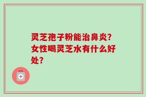 灵芝孢子粉能治鼻炎?女性喝灵芝水有什么好处?-第1张图片-卓越灵芝孢子粉 灵芝孢子粉能治鼻炎?女性喝灵芝水有什么好处?-第1张图片-卓越灵芝孢子粉