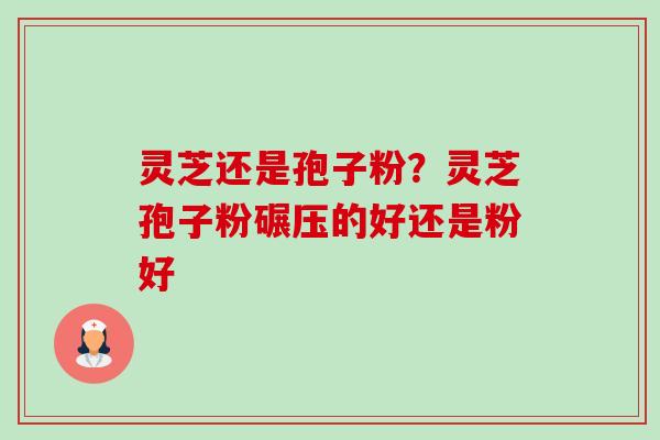 灵芝还是孢子粉?灵芝孢子粉碾压的好还是粉好-第1张图片-卓越灵芝孢子粉 灵芝还是孢子粉?灵芝孢子粉碾压的好还是粉好-第1张图片-卓越灵芝孢子粉