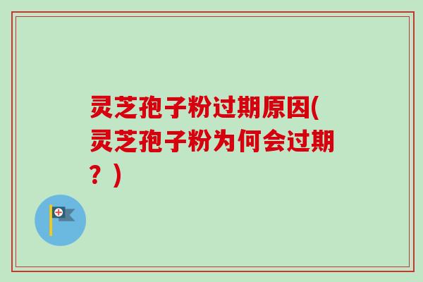 灵芝孢子粉过期原因(灵芝孢子粉为何会过期?)-第1张图片-卓越灵芝孢子粉 灵芝孢子粉过期原因(灵芝孢子粉为何会过期?)-第1张图片-卓越灵芝孢子粉