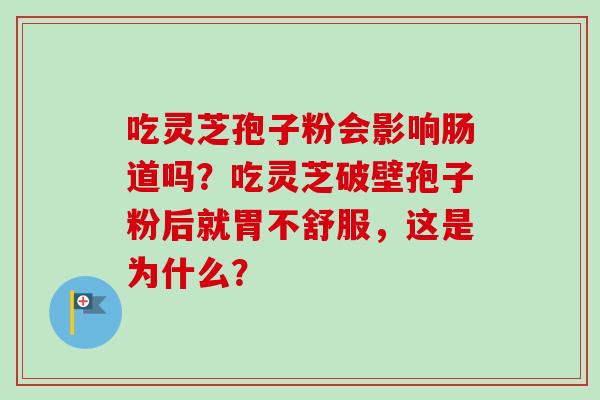吃灵芝孢子粉会影响肠道吗?吃灵芝破壁孢子粉后就胃不舒服,这是为什么?-第1张图片-卓越灵芝孢子粉 吃灵芝孢子粉会影响肠道吗?吃灵芝破壁孢子粉后就胃不舒服,这是为什么?-第1张图片-卓越灵芝孢子粉
