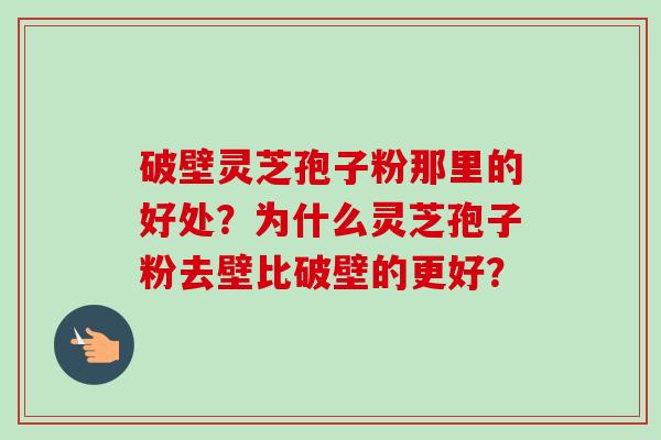 破壁灵芝孢子粉那里的好处?为什么灵芝孢子粉去壁比破壁的更好?-第1张图片-卓越灵芝孢子粉 破壁灵芝孢子粉那里的好处?为什么灵芝孢子粉去壁比破壁的更好?-第1张图片-卓越灵芝孢子粉
