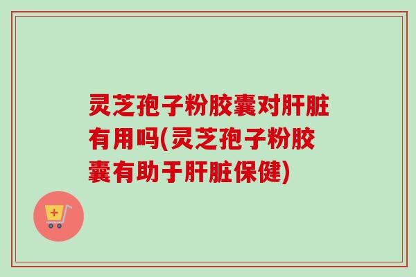 灵芝孢子粉胶囊对肝脏有用吗(灵芝孢子粉胶囊有助于肝脏保健)-第1张图片-卓越灵芝孢子粉