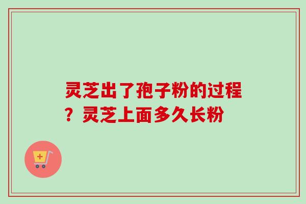 灵芝出了孢子粉的过程?灵芝上面多久长粉-第1张图片-卓越灵芝孢子粉 灵芝出了孢子粉的过程?灵芝上面多久长粉-第1张图片-卓越灵芝孢子粉