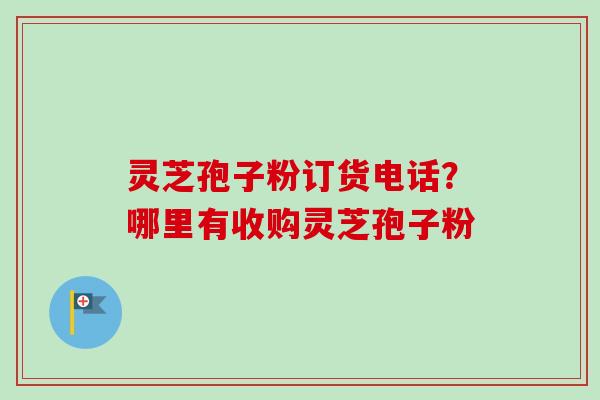灵芝孢子粉订货电话?哪里有收购灵芝孢子粉-第1张图片-卓越灵芝孢子粉 灵芝孢子粉订货电话?哪里有收购灵芝孢子粉-第1张图片-卓越灵芝孢子粉