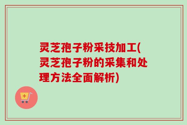 灵芝孢子粉采技加工(灵芝孢子粉的采集和处理方法全面解析)-第1张图片-卓越灵芝孢子粉 灵芝孢子粉采技加工(灵芝孢子粉的采集和处理方法全面解析)-第1张图片-卓越灵芝孢子粉