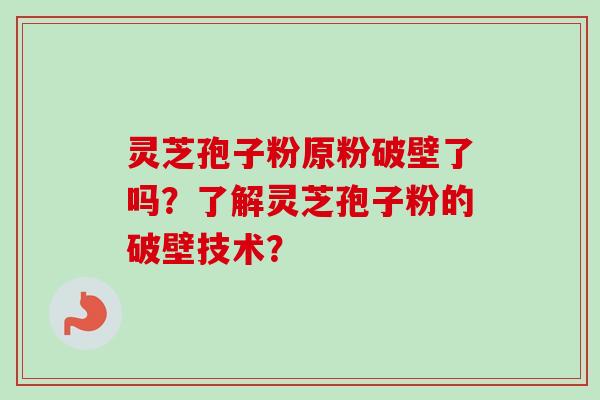 灵芝孢子粉原粉破壁了吗?了解灵芝孢子粉的破壁技术?-第1张图片-卓越灵芝孢子粉 灵芝孢子粉原粉破壁了吗?了解灵芝孢子粉的破壁技术?-第1张图片-卓越灵芝孢子粉