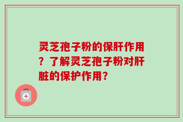 灵芝孢子粉的保肝作用?了解灵芝孢子粉对肝脏的保护作用?-第1张图片-卓越灵芝孢子粉 灵芝孢子粉的保肝作用?了解灵芝孢子粉对肝脏的保护作用?-第1张图片-卓越灵芝孢子粉