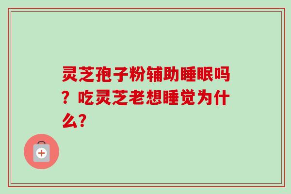灵芝孢子粉辅助睡眠吗？吃灵芝老想睡觉为什么？-第1张图片-卓越灵芝孢子粉