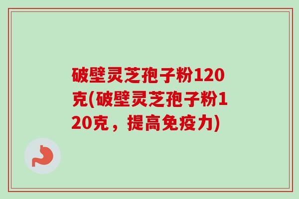 破壁灵芝孢子粉120克(破壁灵芝孢子粉120克,提高免疫力)-第1张图片-卓越灵芝孢子粉 破壁灵芝孢子粉120克(破壁灵芝孢子粉120克,提高免疫力)-第1张图片-卓越灵芝孢子粉