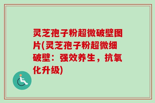 灵芝孢子粉超微破壁图片(灵芝孢子粉超微细破壁:强效养生,抗氧化升级)-第1张图片-卓越灵芝孢子粉 灵芝孢子粉超微破壁图片(灵芝孢子粉超微细破壁:强效养生,抗氧化升级)-第1张图片-卓越灵芝孢子粉