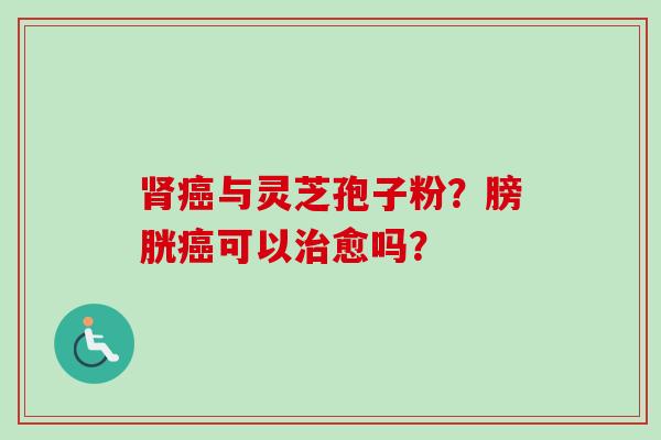 肾癌与灵芝孢子粉？膀胱癌可以治愈吗？-第1张图片-卓越灵芝孢子粉