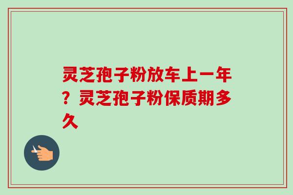 灵芝孢子粉放车上一年？灵芝孢子粉保质期多久-第1张图片-卓越灵芝孢子粉