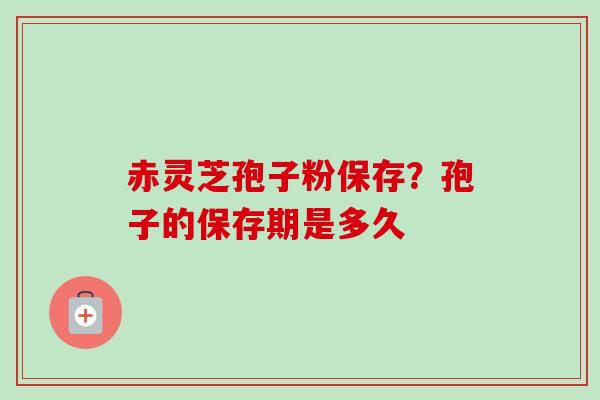 赤灵芝孢子粉保存?孢子的保存期是多久-第1张图片-卓越灵芝孢子粉 赤灵芝孢子粉保存?孢子的保存期是多久-第1张图片-卓越灵芝孢子粉