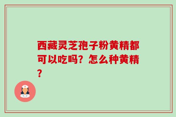 西藏灵芝孢子粉黄精都可以吃吗？怎么种黄精？-第1张图片-卓越灵芝孢子粉