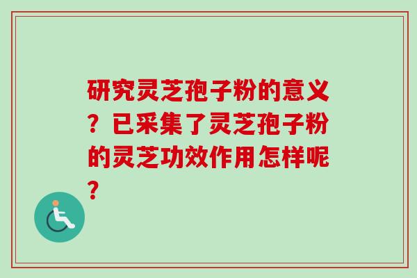 研究灵芝孢子粉的意义？已采集了灵芝孢子粉的灵芝功效作用怎样呢？-第1张图片-卓越灵芝孢子粉