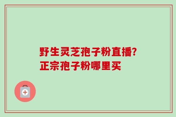 野生灵芝孢子粉直播?正宗孢子粉哪里买-第1张图片-卓越灵芝孢子粉 野生灵芝孢子粉直播?正宗孢子粉哪里买-第1张图片-卓越灵芝孢子粉