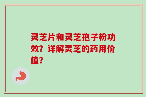 灵芝片和灵芝孢子粉功效?详解灵芝的药用价值?-第1张图片-卓越灵芝孢子粉 灵芝片和灵芝孢子粉功效?详解灵芝的药用价值?-第1张图片-卓越灵芝孢子粉