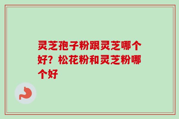 灵芝孢子粉跟灵芝哪个好?松花粉和灵芝粉哪个好-第1张图片-卓越灵芝孢子粉 灵芝孢子粉跟灵芝哪个好?松花粉和灵芝粉哪个好-第1张图片-卓越灵芝孢子粉