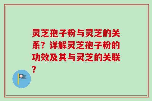 灵芝孢子粉与灵芝的关系?详解灵芝孢子粉的功效及其与灵芝的关联?-第1张图片-卓越灵芝孢子粉 灵芝孢子粉与灵芝的关系?详解灵芝孢子粉的功效及其与灵芝的关联?-第1张图片-卓越灵芝孢子粉