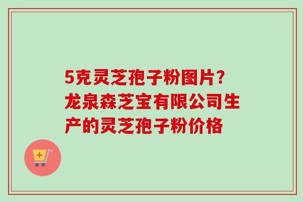 5克灵芝孢子粉图片?龙泉森芝宝有限公司生产的灵芝孢子粉价格-第1张图片-卓越灵芝孢子粉 5克灵芝孢子粉图片?龙泉森芝宝有限公司生产的灵芝孢子粉价格-第1张图片-卓越灵芝孢子粉