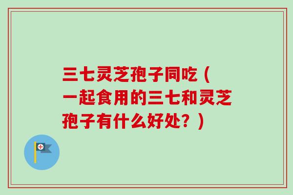 三七灵芝孢子同吃 (一起食用的三七和灵芝孢子有什么好处?)-第1张图片-卓越灵芝孢子粉 三七灵芝孢子同吃 (一起食用的三七和灵芝孢子有什么好处?)-第1张图片-卓越灵芝孢子粉