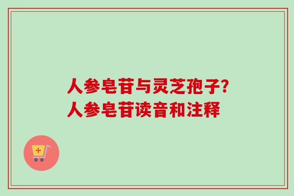 人参皂苷与灵芝孢子?人参皂苷读音和注释-第1张图片-卓越灵芝孢子粉 人参皂苷与灵芝孢子?人参皂苷读音和注释-第1张图片-卓越灵芝孢子粉