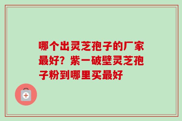 哪个出灵芝孢子的厂家最好?紫一破壁灵芝孢子粉到哪里买最好-第1张图片-卓越灵芝孢子粉 哪个出灵芝孢子的厂家最好?紫一破壁灵芝孢子粉到哪里买最好-第1张图片-卓越灵芝孢子粉