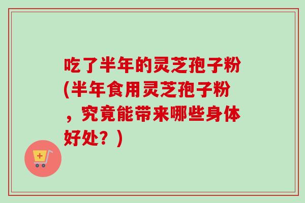 吃了半年的灵芝孢子粉(半年食用灵芝孢子粉，究竟能带来哪些身体好处？)-第1张图片-卓越灵芝孢子粉
