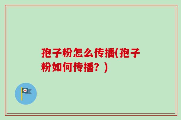 孢子粉怎么传播(孢子粉如何传播？)-第1张图片-卓越灵芝孢子粉
