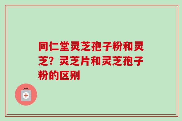 同仁堂灵芝孢子粉和灵芝?灵芝片和灵芝孢子粉的区别-第1张图片-卓越灵芝孢子粉 同仁堂灵芝孢子粉和灵芝?灵芝片和灵芝孢子粉的区别-第1张图片-卓越灵芝孢子粉