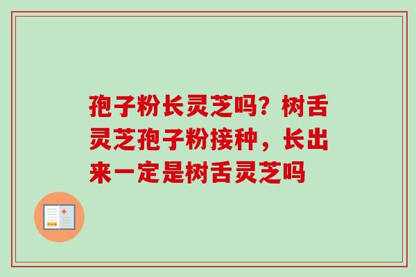 孢子粉长灵芝吗?树舌灵芝孢子粉接种,长出来一定是树舌灵芝吗-第1张图片-卓越灵芝孢子粉 孢子粉长灵芝吗?树舌灵芝孢子粉接种,长出来一定是树舌灵芝吗-第1张图片-卓越灵芝孢子粉