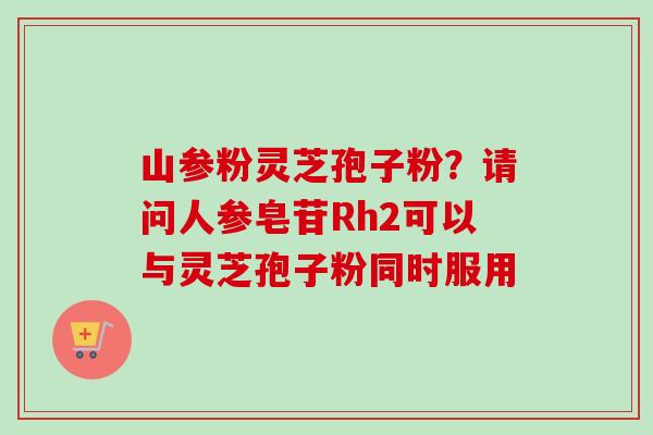 山参粉灵芝孢子粉？请问人参皂苷Rh2可以与灵芝孢子粉同时服用-第1张图片-卓越灵芝孢子粉