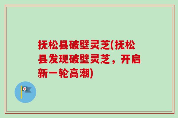 抚松县破壁灵芝(抚松县发现破壁灵芝,开启新一轮高潮)-第1张图片-卓越灵芝孢子粉 抚松县破壁灵芝(抚松县发现破壁灵芝,开启新一轮高潮)-第1张图片-卓越灵芝孢子粉