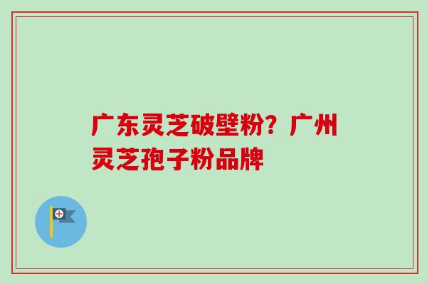 广东灵芝破壁粉?广州灵芝孢子粉品牌-第1张图片-卓越灵芝孢子粉 广东灵芝破壁粉?广州灵芝孢子粉品牌-第1张图片-卓越灵芝孢子粉