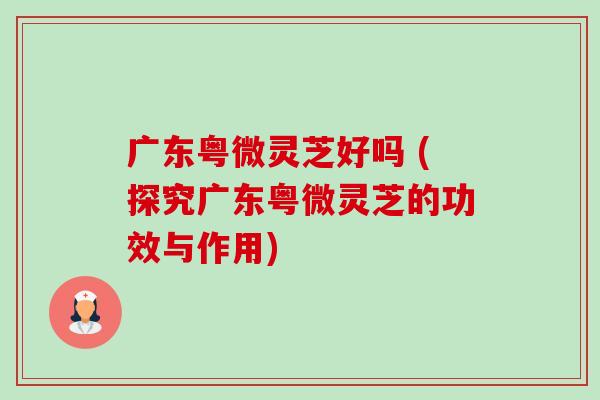 广东粤微灵芝好吗 (探究广东粤微灵芝的功效与作用)-第1张图片-卓越灵芝孢子粉 广东粤微灵芝好吗 (探究广东粤微灵芝的功效与作用)-第1张图片-卓越灵芝孢子粉